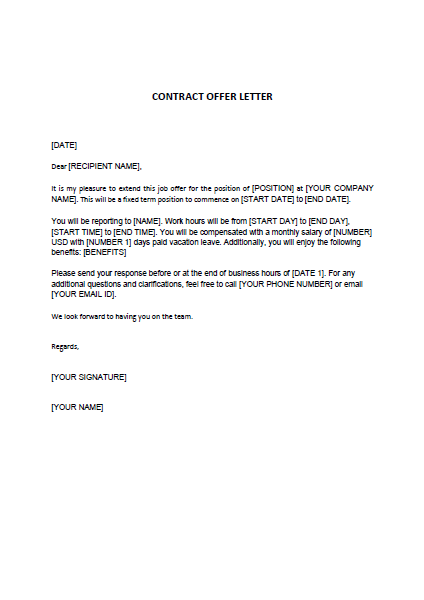 Contract Offer Letter